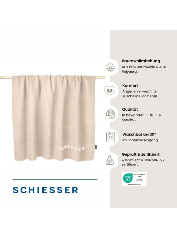 Schiesser Wohndecke Klara in Beige