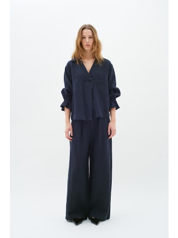 InWear Kurzarm-Bluse PegIW in Marine Blue