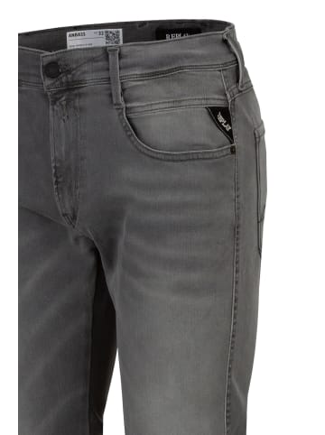 Replay Slim-fit-Jeans 11.5 Oz Hyperflex Black Stretch Denim in grau