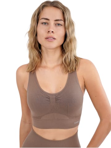 Stark Soul® Seamless Light Sports Bra - Sport BH in deep taupe