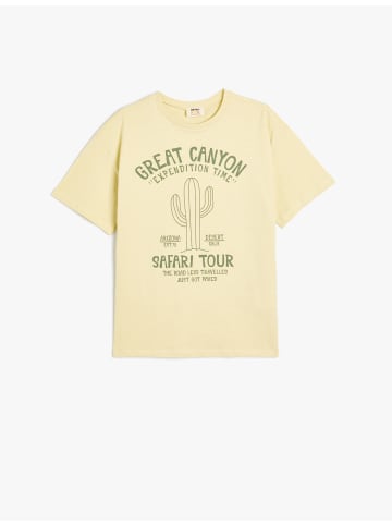 KOTON T-shirt in Gelb