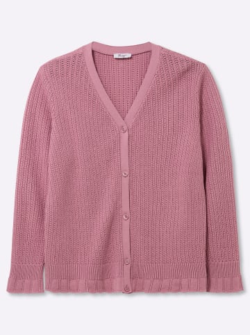 sheego Strickjacke in altrosa