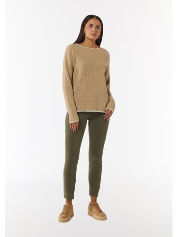 comma CI Strickpullover langarm in Braun