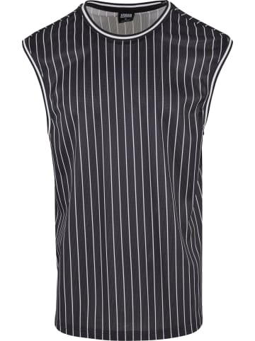Urban Classics Urban Classics Striped Mesh Tanktop in black/white