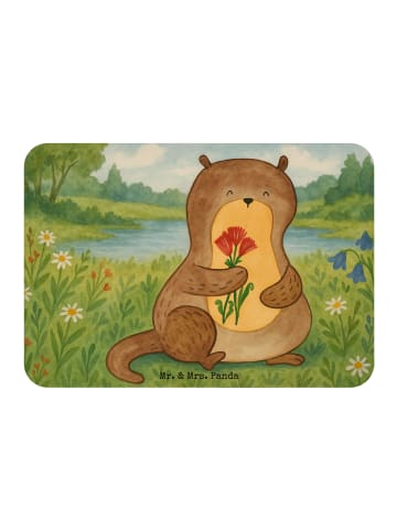 Mr. & Mrs. Panda Magnet Otter Blumenstrauß Design ohne Spruch in Weiß