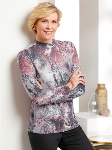 WITT WEIDEN Shirt in rosenquarz-steingrau-bedruckt