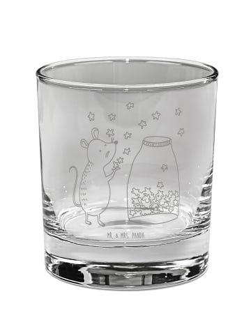 Mr. & Mrs. Panda Wasserglas Maus Sterne ohne Spruch in Transparent