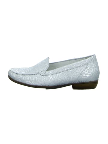 WALDLÄUFER Mokassin Slipper in Silber