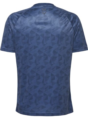Hummel Kinder Sportshirt "Hmlactive Kids Poly Jersey Ss" in Blau