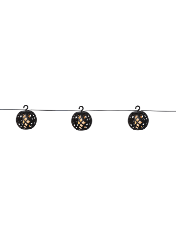 STAR Trading LED Solar-Lichterkette ,Flame, 8 LEDs, tanzende Flammen, schwarz, L 2