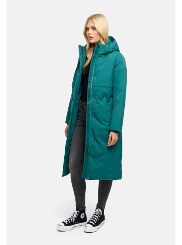 Navahoo Wintermantel Waldbummler 14 in Ocean Green