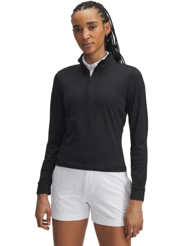 Under Armour Longsleeve "Drive 1/4 Zip" in Schwarz