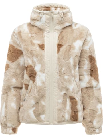 ragwear Fellimitatjacke Nordicka Y in Brown Sugar