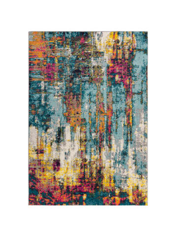 KADIMA DESIGN Teppich Kurzflor Abstrakt, Wohnzimmer in Multicolor