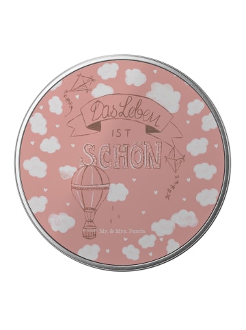 Mr. & Mrs. Panda Kaffeedose Heißluftballon Leben mit Spruch in Bunt