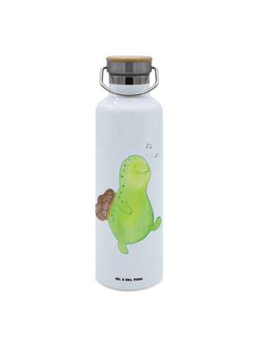Mr. & Mrs. Panda Wasserflasche Schildkröte Pfeifen ohne Spruch in Weiß