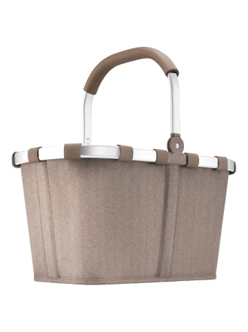 Reisenthel carrybag - Einkaufskorb (teddy leo olive) in herringbone mokka
