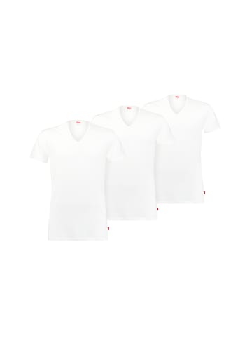 Levi´s T-Shirt LEVIS MEN V-NECK 3P ECOM in White