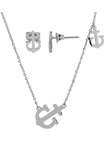 Adeliás Damen Halskette mit Anhänger – aus Edelstahl in silber