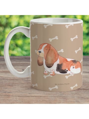 Mr. & Mrs. Panda Pott Hund Basset Hound ohne Spruch in Hundeglück