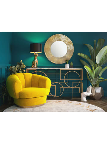 FineBuy Spiegel in Gold / Glas / 74x3x74