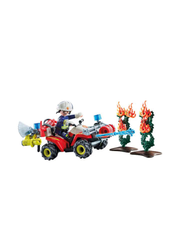 Playmobil Spielfiguren Set Feuerwehr Quad löscht Heckenbrand, 4-10 Jahre