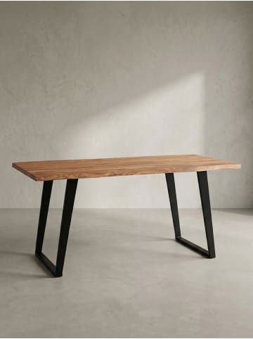 KADIMA DESIGN Esstisch Naturholz Akazie, Industrial, Baumkante, Esszimmer