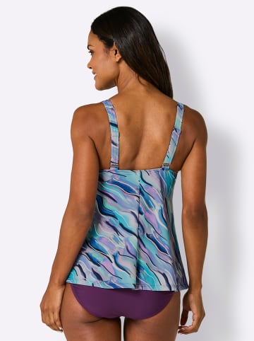 WITT WEIDEN Tankini-Top in türkis-lila-bedruckt