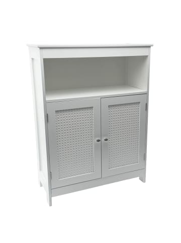 FineBuy Bücherregal in Weiß / MDF / 60x28x80