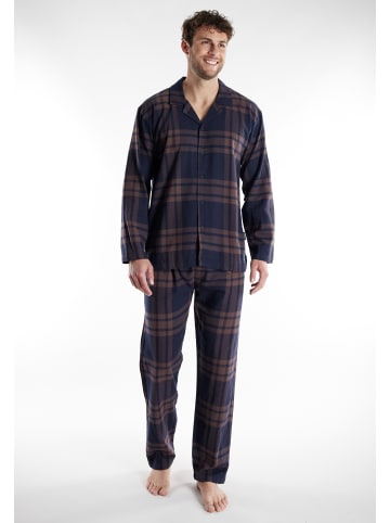 Tom Tailor Pyjama Rhodos in braun-dunkel-Karo