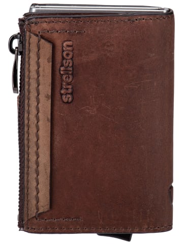 Strellson Geldbörse Camden C-Four E-Cage SV8 in Dark Brown