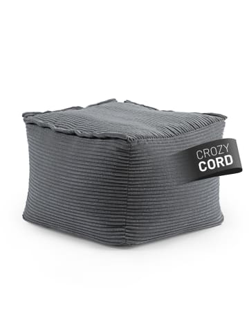 Lumaland LUMALAND Modularer Sitzsack-Hocker aus der Cord-Reihe, 54x54x40 cm - Bezug soft