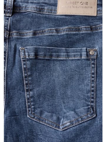 Street One Jeans in mid blue random washed