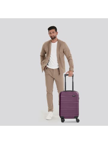 Redolz Essentials 16 CABIN 4-Rollen Kabinentrolley 55 cm slim in burgundy