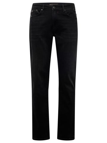 Mavi Jeans Jeans Straight Denim 5-Pocket-Style Stretch in Schwarz