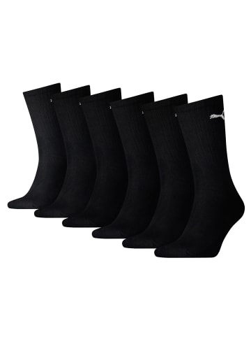 Puma Socken 6 Paar Puma Sport Cush Crew in 200 - black