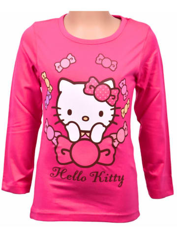 Hello Kitty Langarmshirt Hello Kitty in Dunkelpink