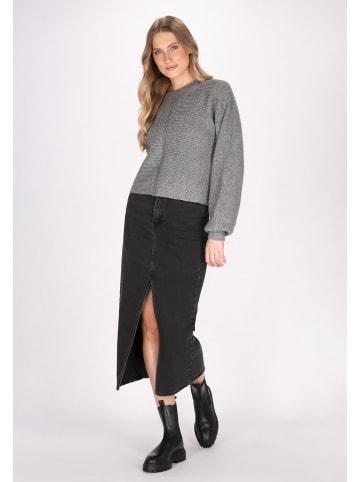 DreiMaster Damen Pullover in Grau Melange