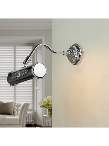 Licht-Erlebnisse Wandlampe (B)20 x (H)12 cm in ChromChrom