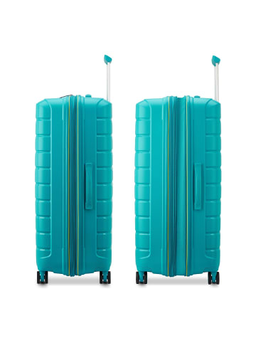 Roncato B-Flying Move 4 Rollen Kofferset 3-teilig mit Dehnfalte in turchese