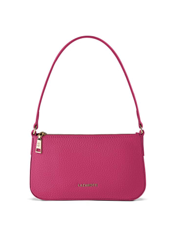 Lazarotti Bologna Leather Pochette Schultertasche Leder 22 cm in hot pink