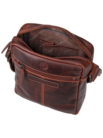 Greenburry Handtasche Rugged Shoulderbag M in Teak Brown