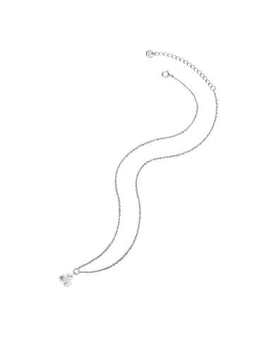 Glanzstücke München Halskette Herz aus Sterling Silber mit Topas in silber