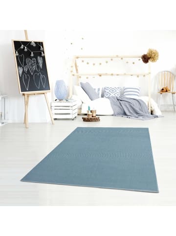 Happy Rugs Kinderteppich UNI in Blau