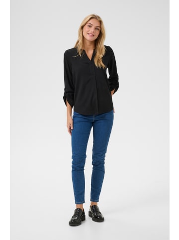 Kaffe Kurzarm-Bluse KAmia Regular fit in Black Deep
