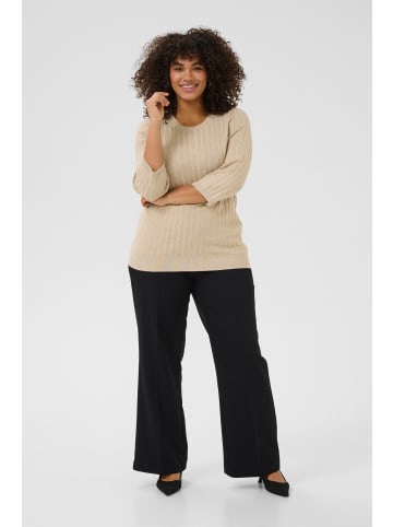 KAFFE curve Strickpullover KClizzy in Feather Gray Melange