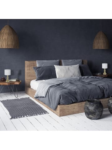 relaxdays 2 x Tischlampe in Weiß/ Gold - (H)50 x Ø 25 cm