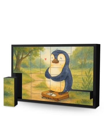 Mr. & Mrs. Panda Befüllbarer Adventskalender Pinguin Diät Design... in Weiß