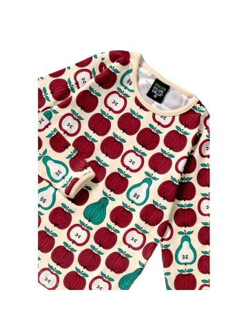 Villervalla Langarmshirt Garden Fruit in beige