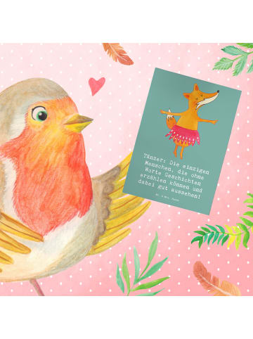 Mr. & Mrs. Panda valentinstagskarte Tanzen Geschichten mit Spruch in Meeresbrise